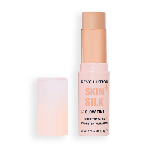 Revolution Skin Silk Glow Tint Foundation Stick Sheer Finish Fair Neutral Cool