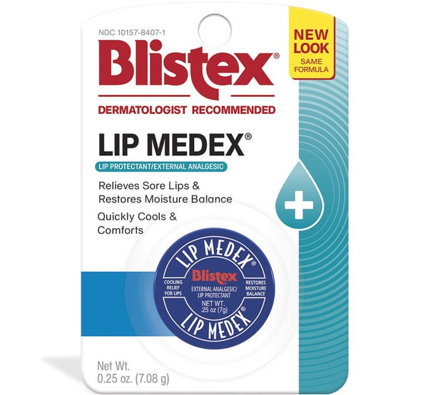 Blistex Lip Medex Cooling Lip Balm with Camphor, Menthol and Petrolatum, 0.25 oz