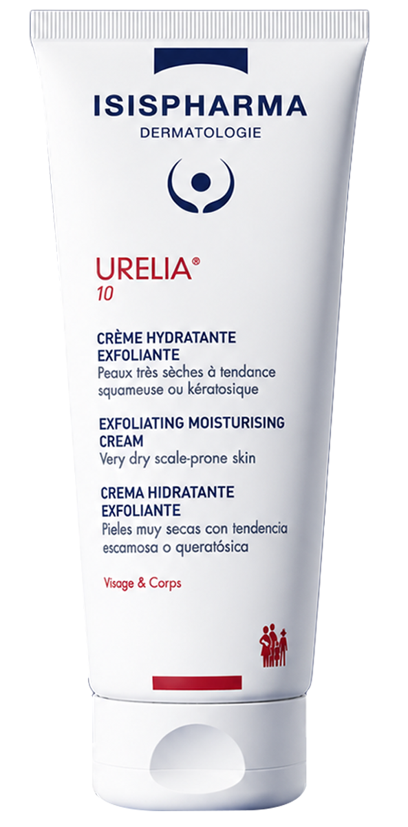 ISISPHARMA Urelia 10 Exfoliating Moisturizing Cream, 10% Urea, Fragrance-Free, 150 ml