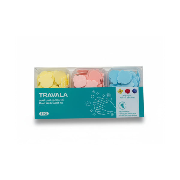 Travala Paper Soap Sheets, Portable Hand Cleansing Soap, 3 Box Set