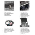 Little Story Diaper Bag Set, 6-Piece Organizer Kit with Changing Pad, Insulated Bottle Bag and Stroller Straps, Melange Grey