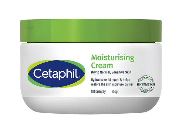 Cetaphil Moisturizing Cream Rich Fragrance-Free Formula with Niacinamide and Panthenol for Dry to Normal Skin 250 g
