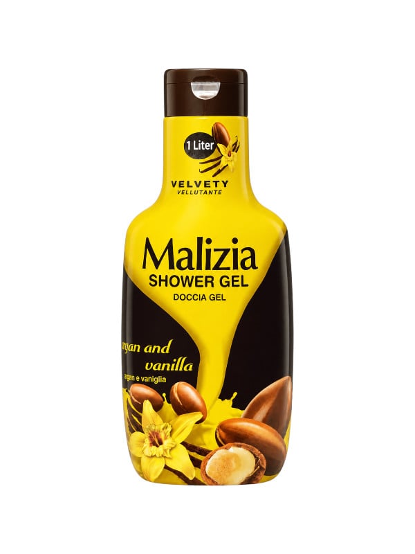 Malizia Argan and Vanilla Shower Gel Hydrating Body Wash 1000 ml