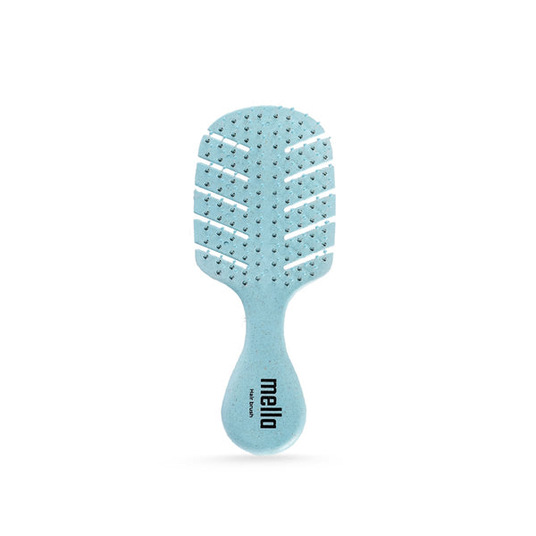 Mella Detangling Hair Brush Plastic Mini Light Blue
