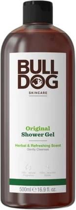 Bulldog Original Shower Gel Naturally Derived Cleansers Citrus & Patchouli Fragrance 500 ml