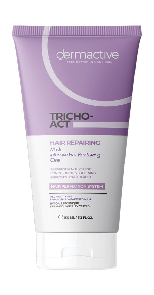 Dermactive Tricho-Act Hair Repairing Mask Cream Hydrolyzed Keratin and Collagen 150 ml