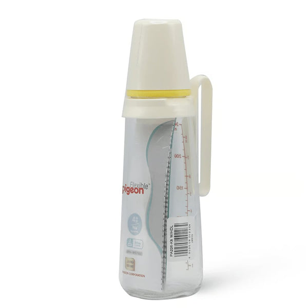 Pigeon Baby Bottle Glass Peristaltic Teat Borosilicate 240ml Multi-Color
