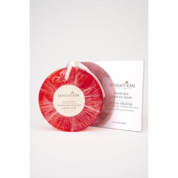 Sensation Dead Sea Loofah Soap English Rose 240 g