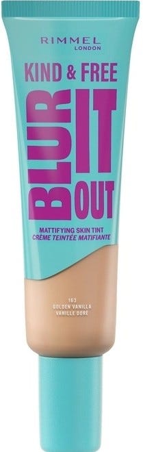 Rimmel Kind & Free Blur It Out Mattifying Skin Tint SPF20, 163 Golden Vanilla