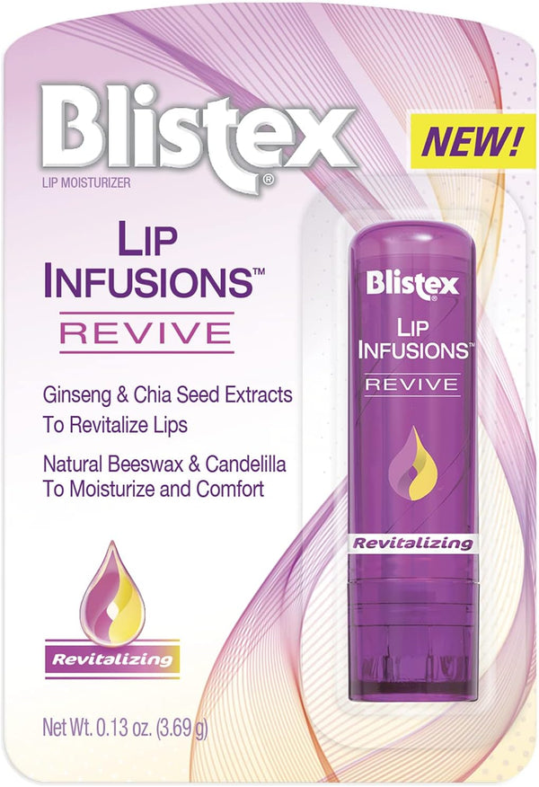 Blistex Lip Infusions Revive Hydrating Lip Balm with Vitamin E and Shea Butter
