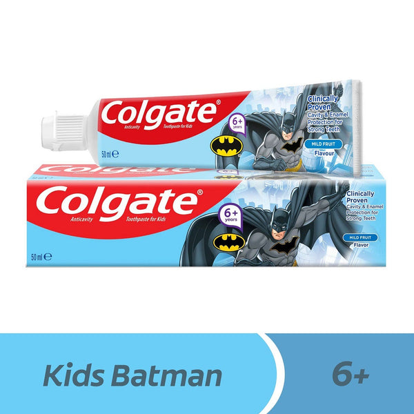 Colgate Kids Batman Toothpaste Mild Mint Fluoride Formula 6+ Years 50 ml