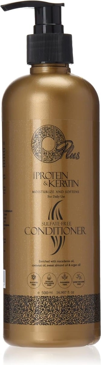 O Plus Protein & Keratin Hair Conditioner Sulfate-Free Moisturizing Formula