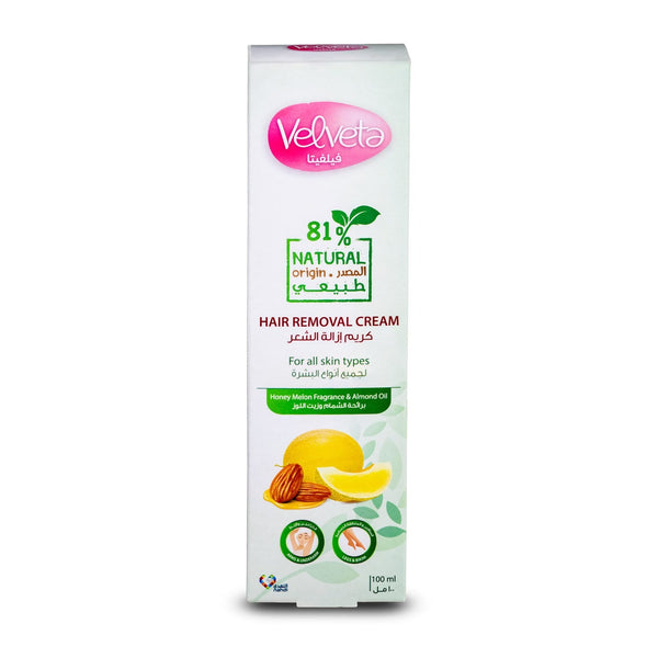 Velveta Hair Removal Cream Almond Oil Honey Melon 100 ml