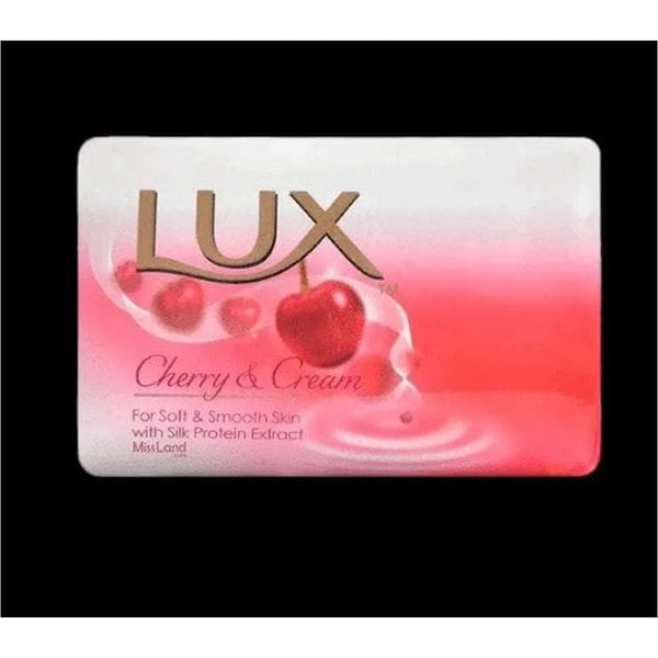 Lux Cherry & Cream Bar Soap with Silk Protein Extract, Moisturizing Formula