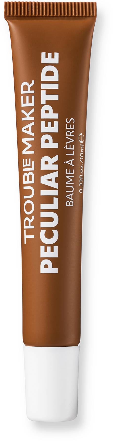Trouble Maker Peculiar Peptide Lip Balm Sheer Natural Finish Hot Chocolate