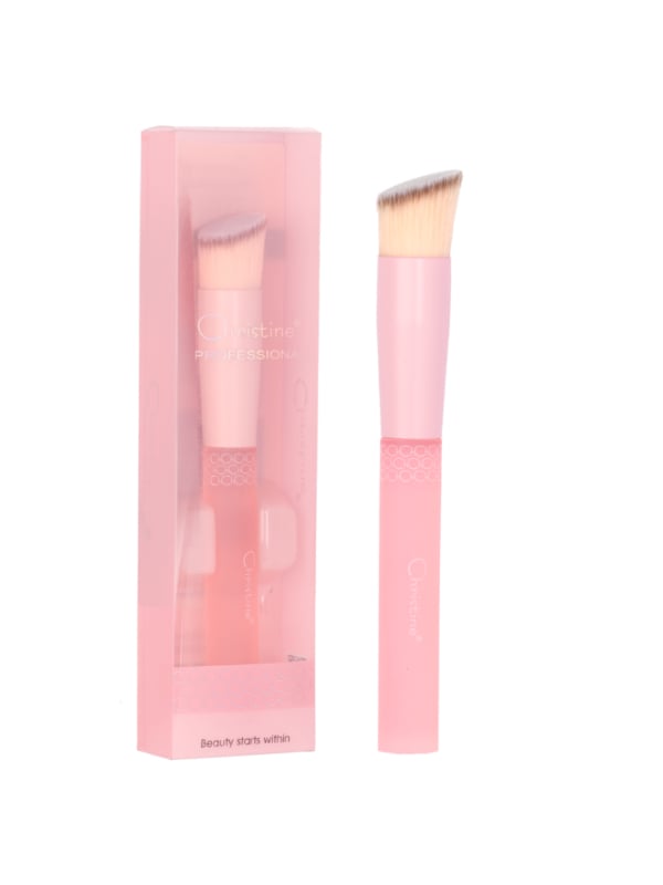 Christine Cream and Powder Contour Brush CH-B2322, Flat Angled Synthetic Fibers