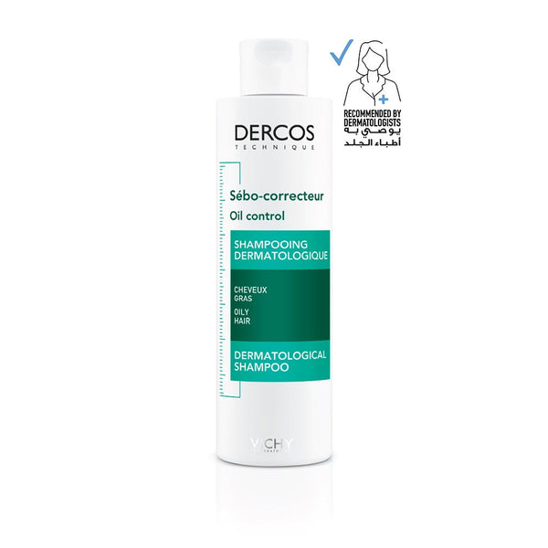 Vichy Dercos Oil Correct Shampoo Purifying Gel Oil Control Zinc PCA 200ml