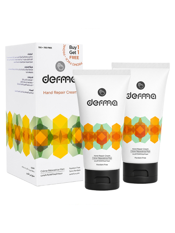 Derma Bella Moisturizing Hand Cream Shea Butter Panthenol Fast-Absorbing 75g + 75g