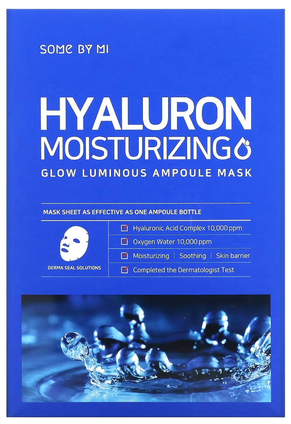 SOME BY MI Hyaluron Moisturising Glow Luminous Ampoule Face Mask 1 Pc