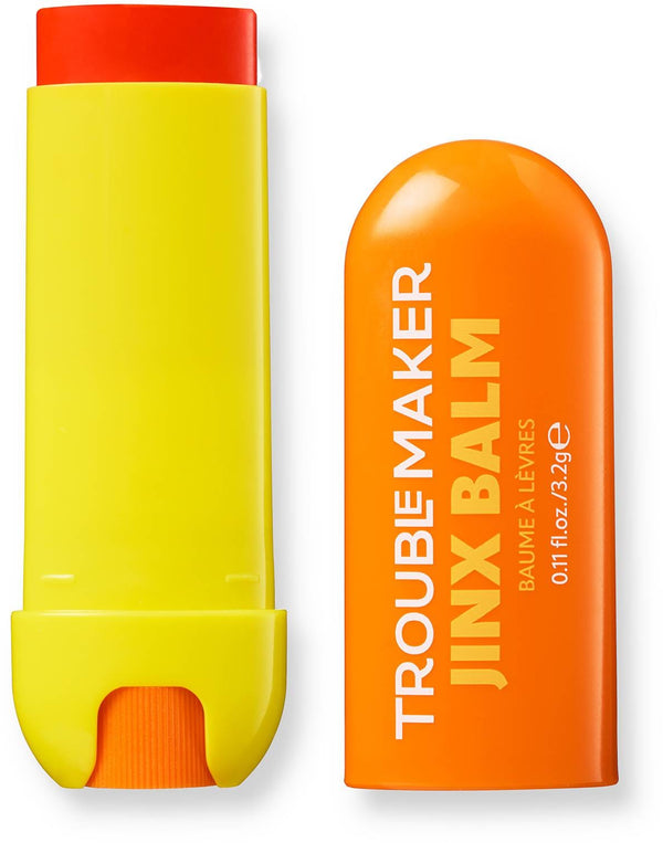 Trouble Maker Jinx Tinted Lip Balm Soft Oil-Like Finish Peptides Finley Orange