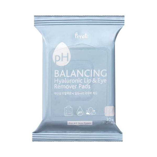 Prreti Hyaluronic Lip & Eye Makeup Remover Pads, Hydrating Formula