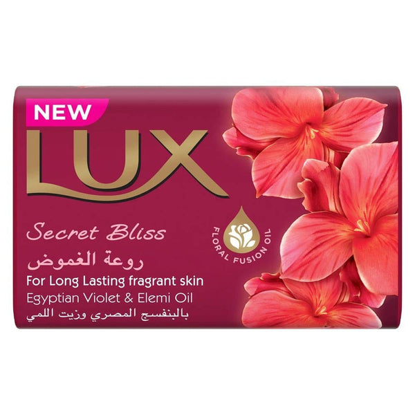 LUX Secret Bliss Bar Soap Egyptian Violet and Elemi Oil Floral Fragrance