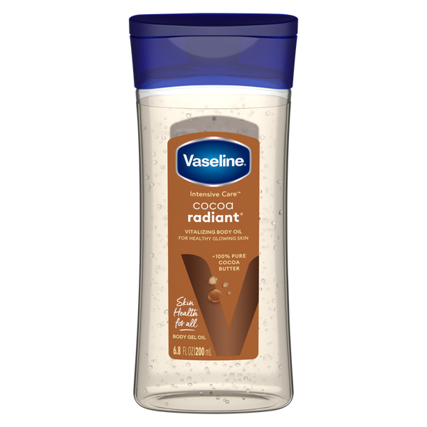 Vaseline Intensive Care Cocoa Radiant Body Gel Oil, Cocoa Butter, 200 ml