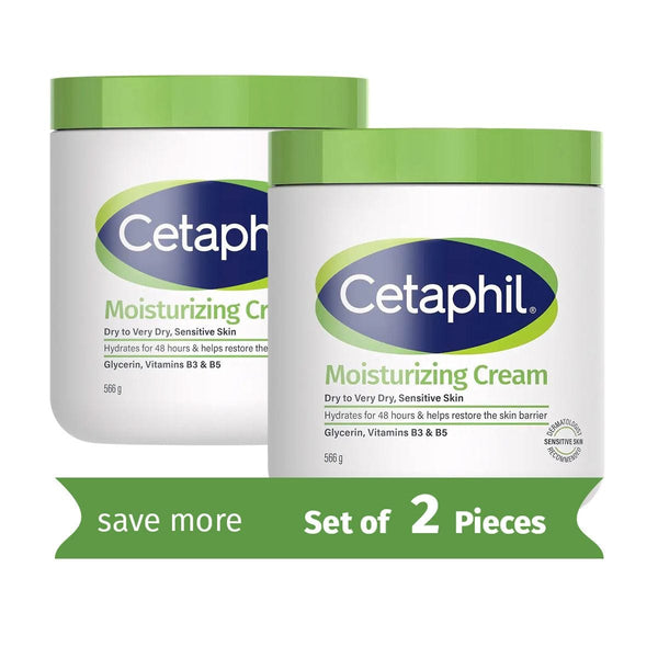 Cetaphil Moisturizing Cream Fragrance-Free Glycerin Formula Twin Pack