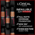 L'Oreal Paris Infallible Matte 32H Foundation Perlite Technology Cool Undertone 175, 30 ml