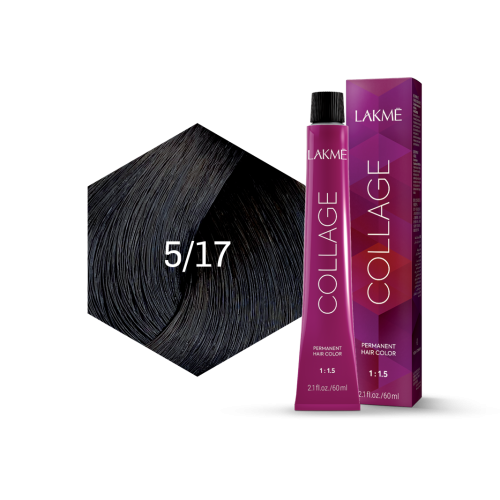 Lakme - Lakme Collage Permanent Unisex Hair Colour 5/17 Light Ash Brown