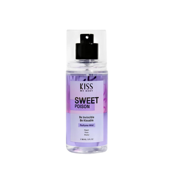Kiss My Body Sweet Poison Body Mist Feminine Fragrance 88ml