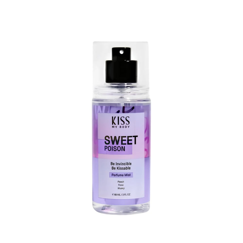 Kiss My Body Sweet Poison Body Mist Feminine Fragrance 88ml