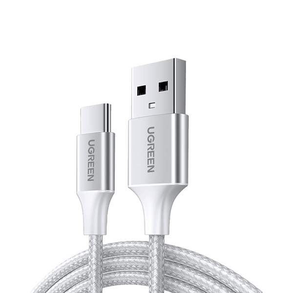 Ugreen USB to USB-C Charging and Data Sync Cable Aluminum Braid Silver