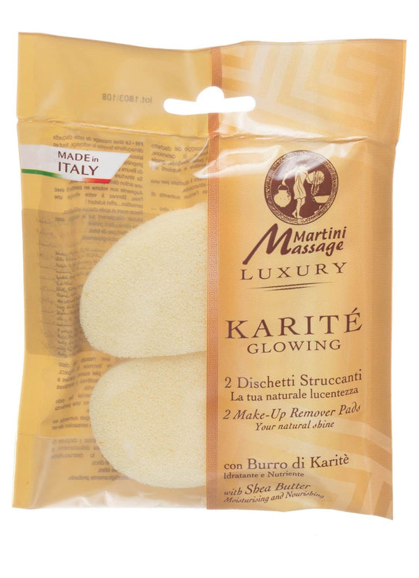 Martini Makeup Remover Pads Shea Butter Reusable Latex-Free 2 Pieces