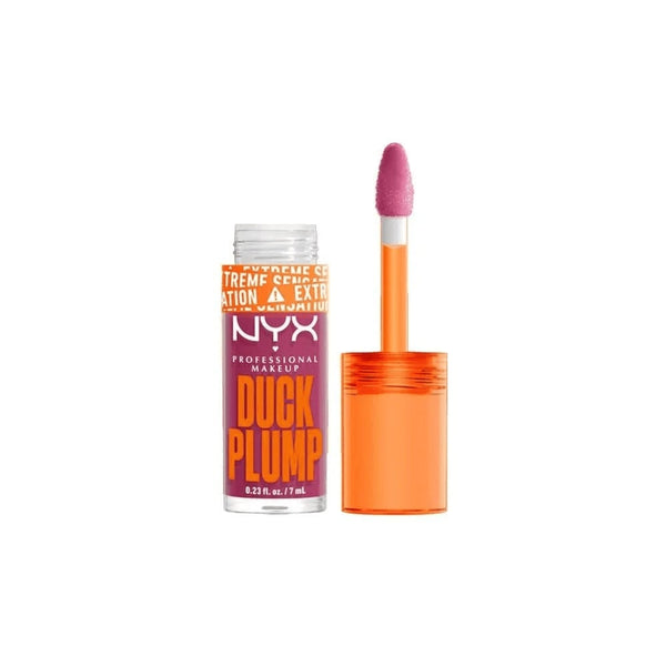 NYX Duck Plump Lip Gloss High-Shine Plumping Formula Bubblegum Bae Shade 12