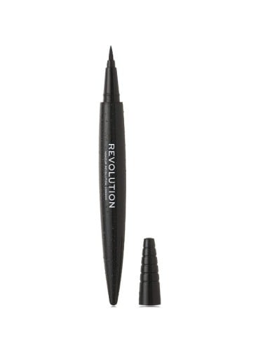 Revolution Renaissance Flake Waterproof Liquid Eyeliner Black Precision Brush