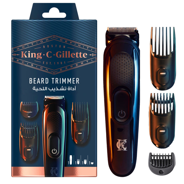 King C. Gillette Beard Trimmer Machine, Rechargeable, 50 Minutes per Charge
