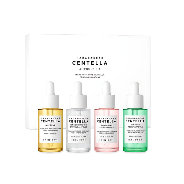 SKIN1004 Madagascar Centella Ampoule Set Hydrating Soothing Brightening 4 Pieces