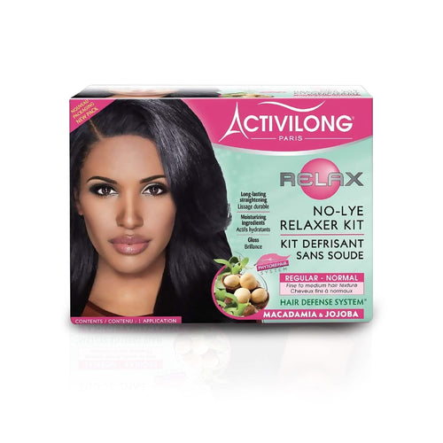 Activilong Macadamia Regular No-Lye Hair Relaxer Kit for Medium Hair Texture
