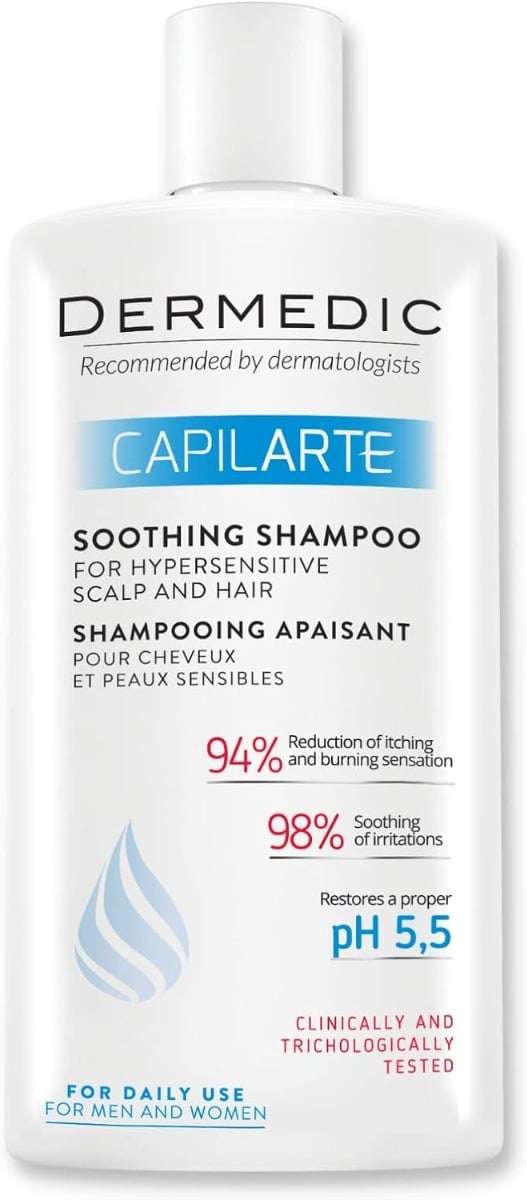 Dermedic Capilarte Soothing Shampoo for Very Sensitive Scalp and Hair