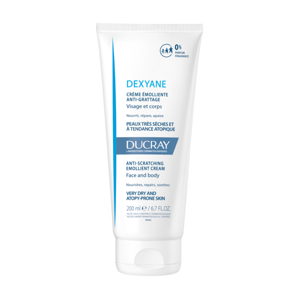 Ducray Dexyane Emollient Cream Face and Body Care Hydroxydecine 200 ml