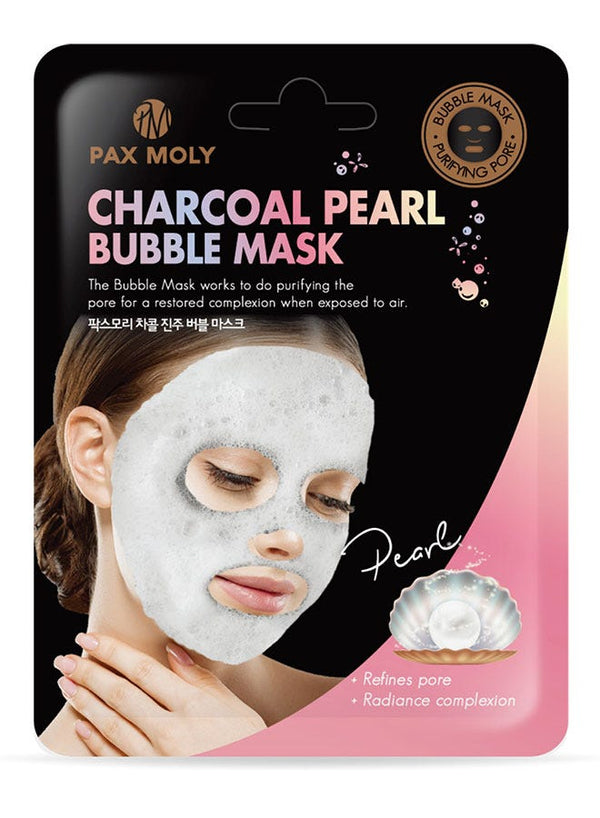 PAX MOLY Charcoal Pearl Bubble Mask
