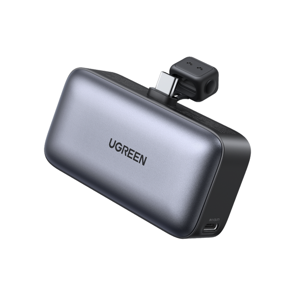 Ugreen Mini Power Bank 5000mAh 22.5W USB-C Connector and Port Gray