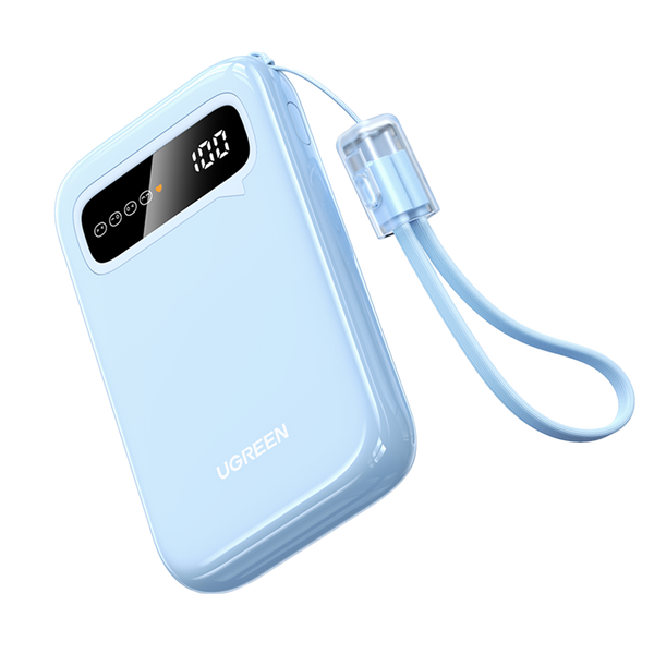 Ugreen Power Bank 20W Two-Way Fast Charging USB-C Light Blue