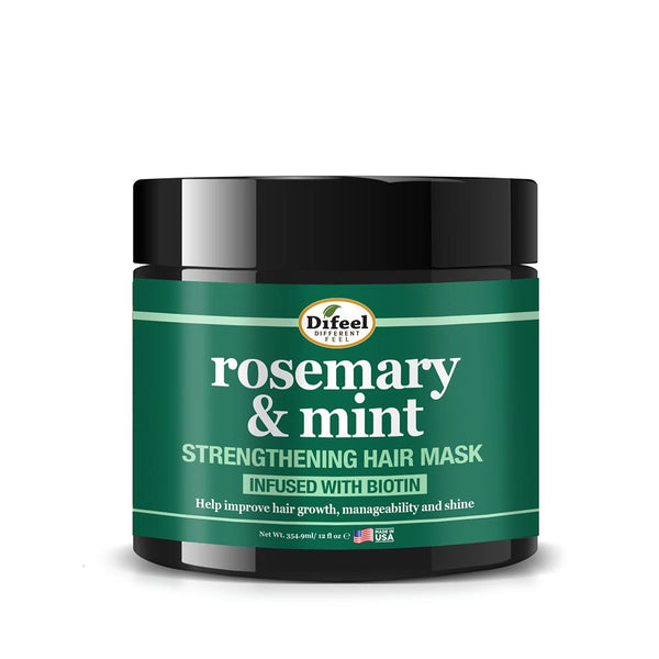 Difeel Rosemary Mint Strengthening Hair Mask Cream with Rosemary Oil 340g