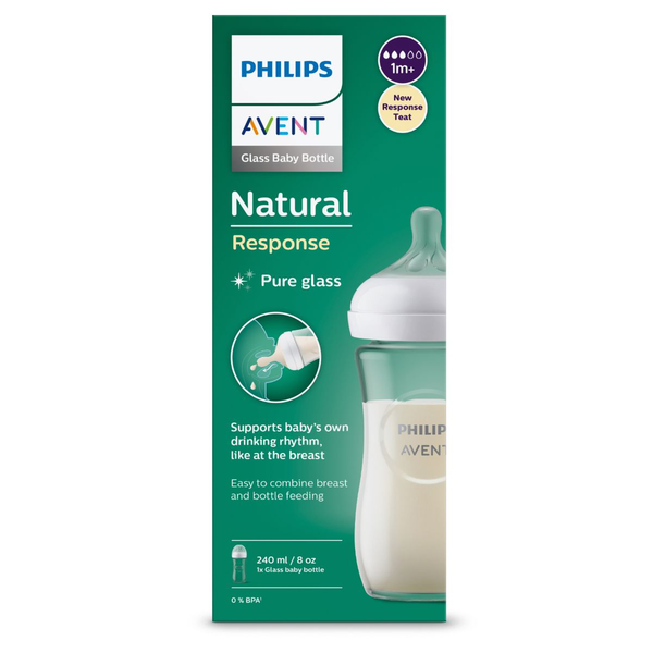 Avent Natural Baby Feeding Glass Bottle