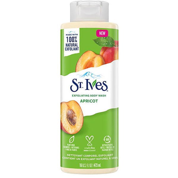 St.Ives Exfoliating Body Wash Apricot Cream with Walnut Shell and Apricot Oil 473ml