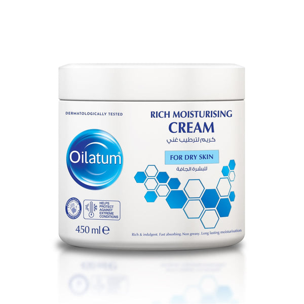 Oilatum Rich Moisturising Cream Fast-Absorbing Barrier Care 450ml