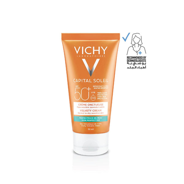 Vichy Capital Soleil Velvety Cream SPF 50+ Hyaluronic Acid Face Sunscreen 50 ml