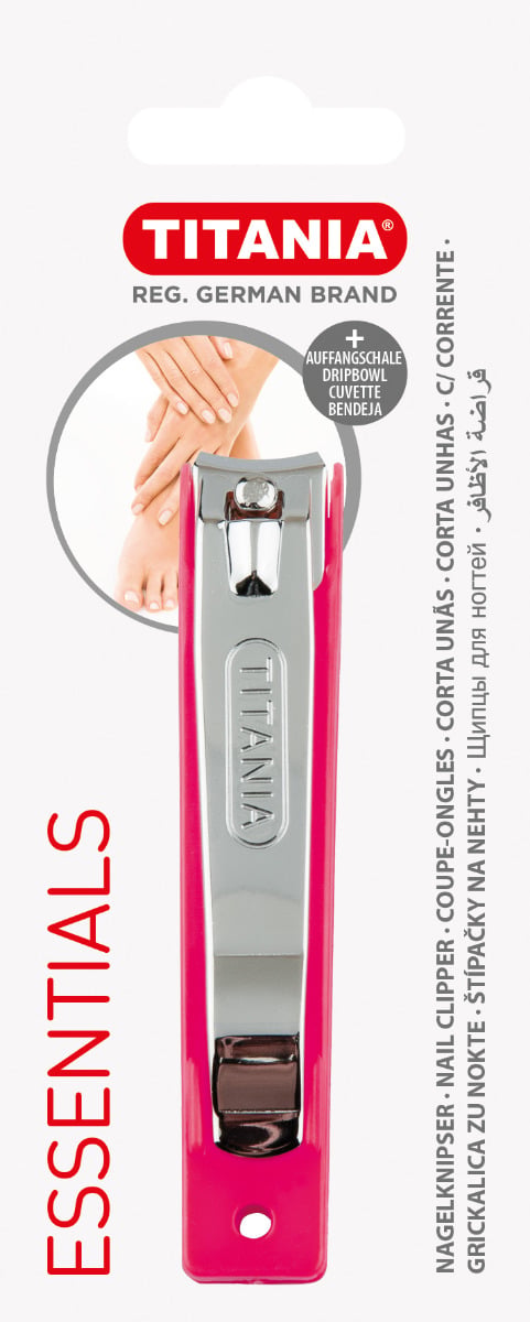 Titania Nail Clipper Coloured Plastic Cover 1052/6